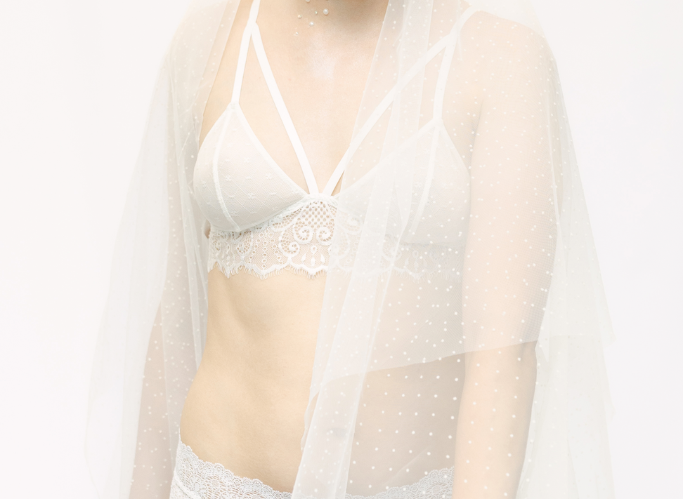 Plumetí Tulle Veil - Medium length