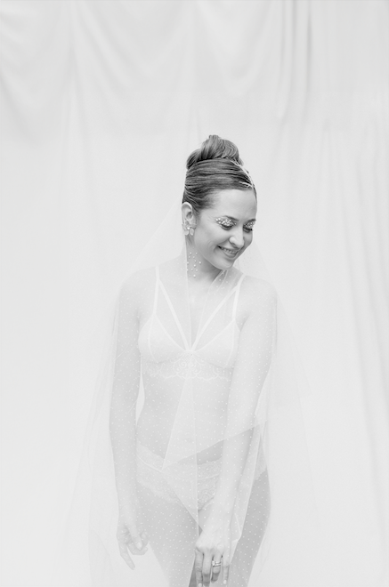 Plumetí Tulle Veil - Medium length